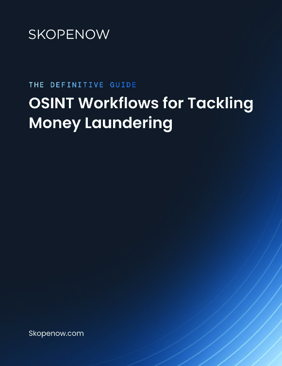 The Definitive Guide: OSINT Workflows for Tackling Money Laundering