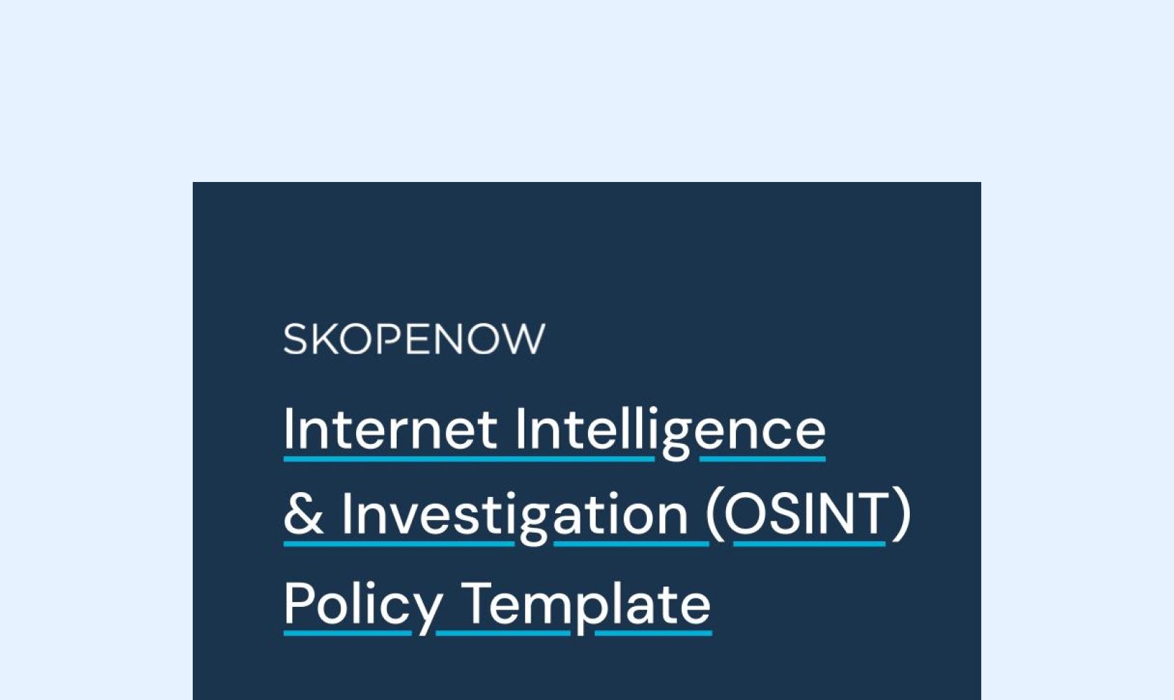 OSINT Policy Template